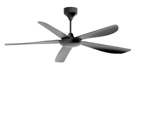 IJzerbladen Moderne LED plafondventilator 55 inch plafondventilator met licht