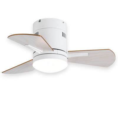 Witte 24 inch keuken plafond ventilatoren met licht triplex acryl
