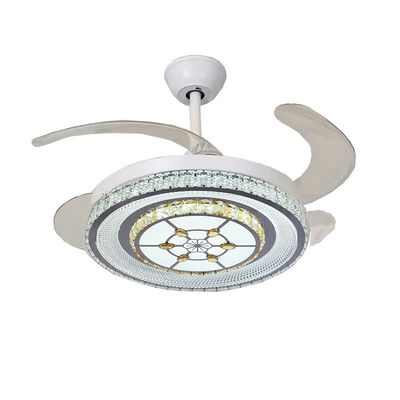 Witte 42in blaadloze opvouwbare plafondventilator met lichte DC-motor