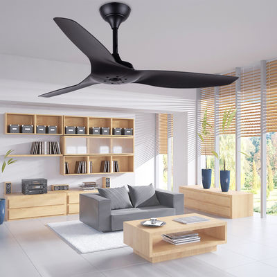 ABS Blade American Plafondventilatoren Woonkamer Zwart Plafondventilator 52 inch