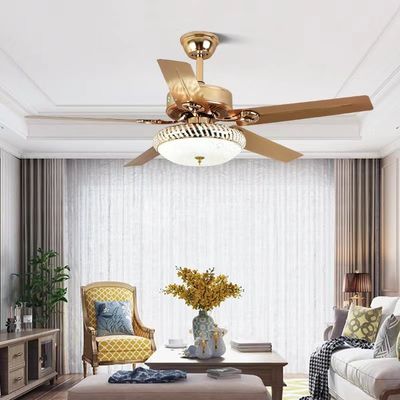 52In energiebesparende plafondventilator laag geluid ABS Vijfbladenventilator