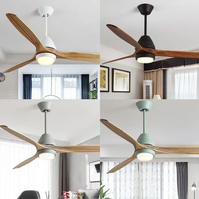 LED 20W massief houten plafondventilator Houten propeller plafondventilator