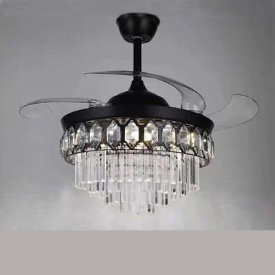 42 inch hoogwaardige kristal slimme plafond ventilator DC motor voor woonkamer