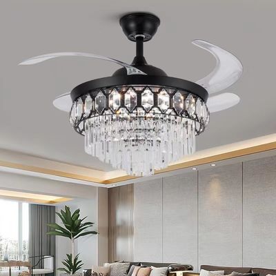 42 inch hoogwaardige kristal slimme plafond ventilator DC motor voor woonkamer