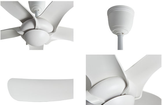 Vijf ABS-bladen 52 inch ventilator lage stroomverbruik plafondventilator