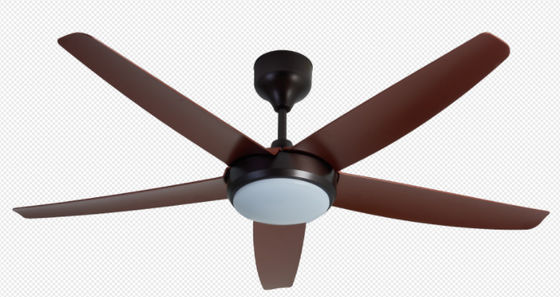 Goud 56 inch Moderne DC motor plafondventilator met licht Voor kantoor