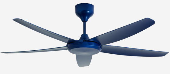 Moderne blauwe 56 inch DC motor plafond ventilator afstandsbediening zonder licht voor woonkamer