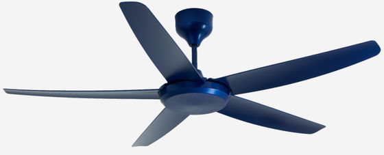 Moderne blauwe 56 inch DC motor plafond ventilator afstandsbediening zonder licht voor woonkamer