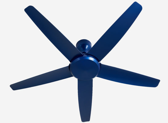 Moderne blauwe 56 inch DC motor plafond ventilator afstandsbediening zonder licht voor woonkamer