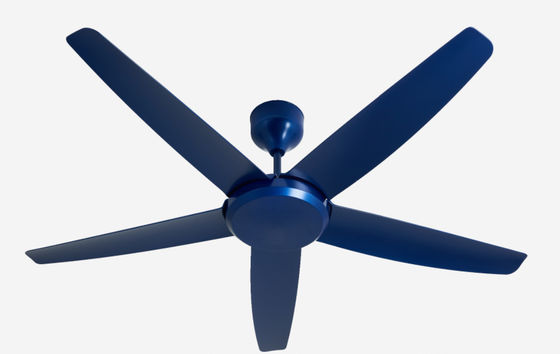Moderne blauwe 56 inch DC motor plafond ventilator afstandsbediening zonder licht voor woonkamer