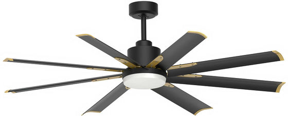 60 inch groot pakhuis plafond ventilatoren DC motor met afstandsbediening