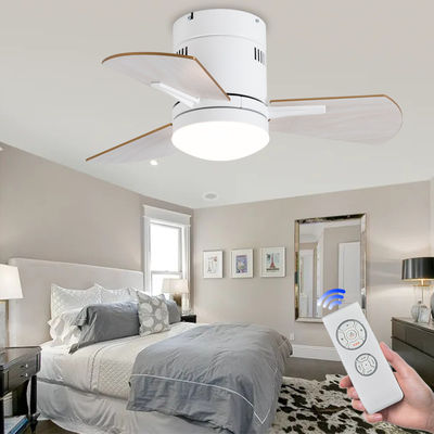 Witte 24 inch keuken plafond ventilatoren met licht triplex acryl