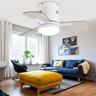 Witte 24 inch keuken plafond ventilatoren met licht triplex acryl