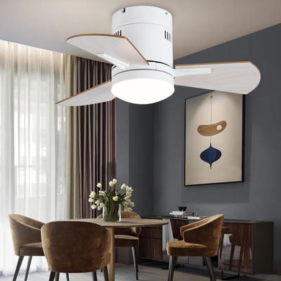 Witte 24 inch keuken plafond ventilatoren met licht triplex acryl