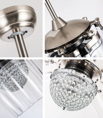Moderne 48 inch 8 PC bladen hoogwaardige AC motor LED plafondventilator