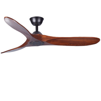 Decoratieve 60in ECO ventilatoren 3 blad houten plafondventilator met licht