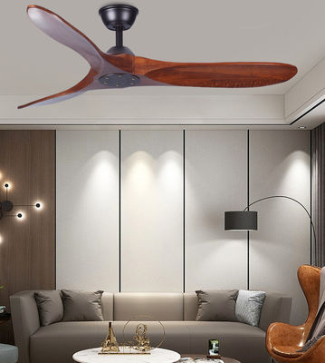 Decoratieve 60in ECO ventilatoren 3 blad houten plafondventilator met licht