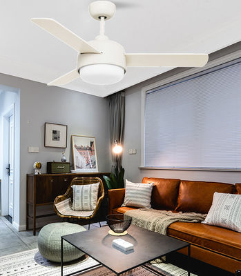 Witte 52in moderne plafondventilatoren voor woonkamers slaapkamers