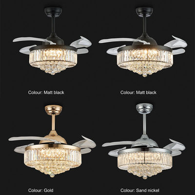 Lage geluid 52 inch slaapkamer comfortabele plafond ventilator DC motor met licht