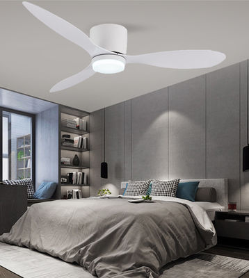DC ABS hangende plafondventilator met licht 52 inch drie lemmen ventilatoren