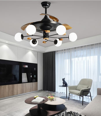 6 lampen Keuken plafond ventilatoren met licht 52in plafond ventilator met gloeilamp