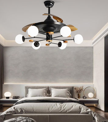 6 lampen Keuken plafond ventilatoren met licht 52in plafond ventilator met gloeilamp