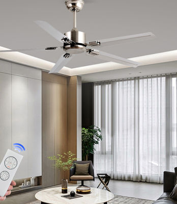 Zilveren moderne LED plafondventilator ECO 52 3 blade plafondventilator