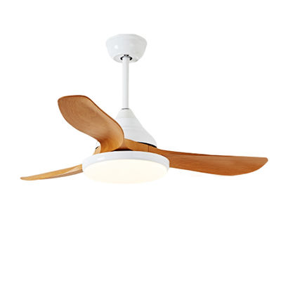 Wit bruin 3 bladden 52 inch plafondventilator met licht en afstandsbediening