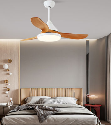 Wit bruin 3 bladden 52 inch plafondventilator met licht en afstandsbediening