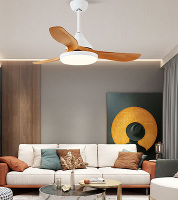 Wit bruin 3 bladden 52 inch plafondventilator met licht en afstandsbediening