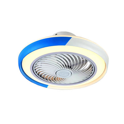 Blauw en wit kristal plafond ventilator 42in kandelaar ventilatoren met lichten