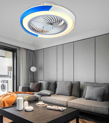 Blauw en wit kristal plafond ventilator 42in kandelaar ventilatoren met lichten