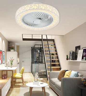 ABS Low Profile Bladeless Ceiling Fan Chandelier 42in Stil DC Motor