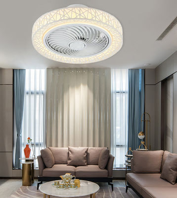 ABS Low Profile Bladeless Ceiling Fan Chandelier 42in Stil DC Motor