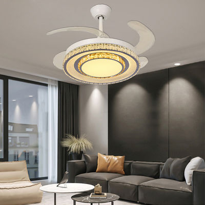 Smart Control vouwbare bladen ventilator Plafond ventilatoren met lichten en terugtrekbare bladen