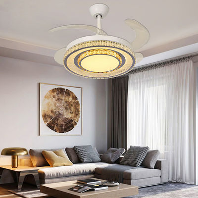 Smart Control vouwbare bladen ventilator Plafond ventilatoren met lichten en terugtrekbare bladen