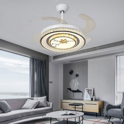 Slaapkamers Opvouwbare Plafondventilator Met Led Light Opvouwbare Slimme Plafondventilator