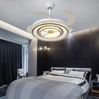 Slaapkamers Opvouwbare Plafondventilator Met Led Light Opvouwbare Slimme Plafondventilator