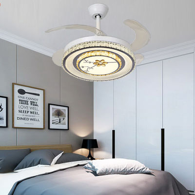Slaapkamers Opvouwbare Plafondventilator Met Led Light Opvouwbare Slimme Plafondventilator